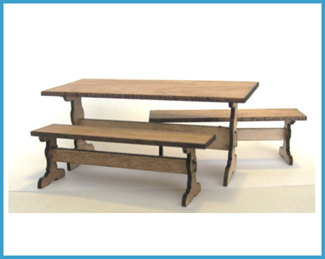 Trestle Table and Benches
